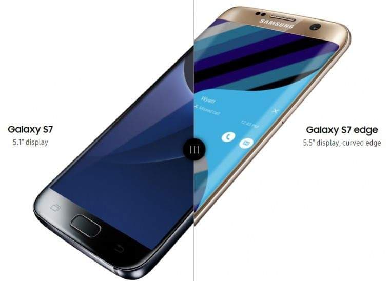 Layar Galaxy S7 Edge