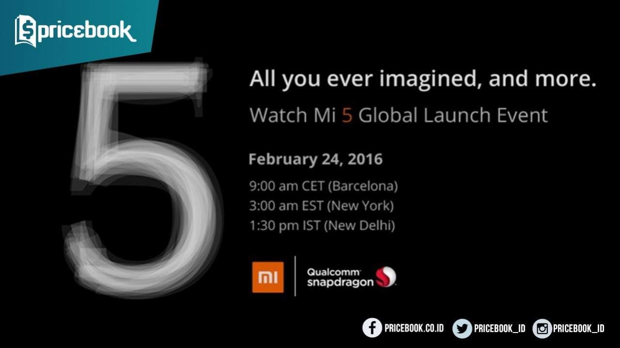 Xiaomi Mi 5 Rilis
