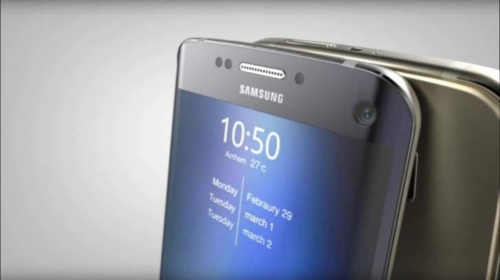 Layar Galaxy S7 Edge