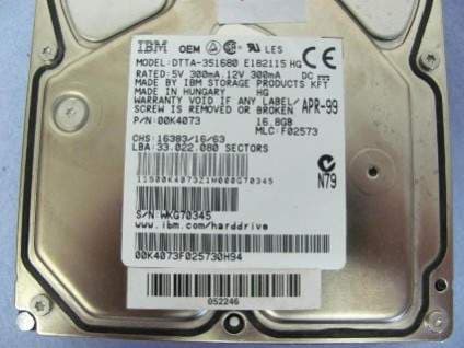 Sejarah hard disk