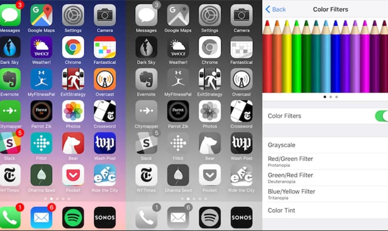 grey mode iphone