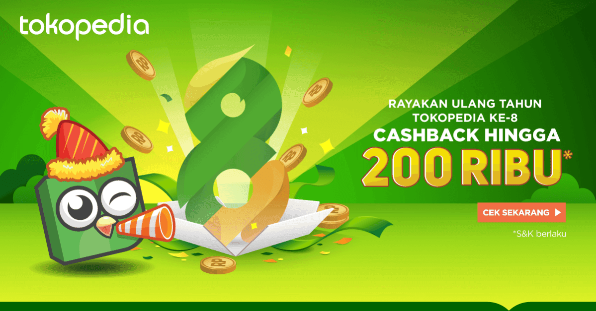 cashback tokopedia