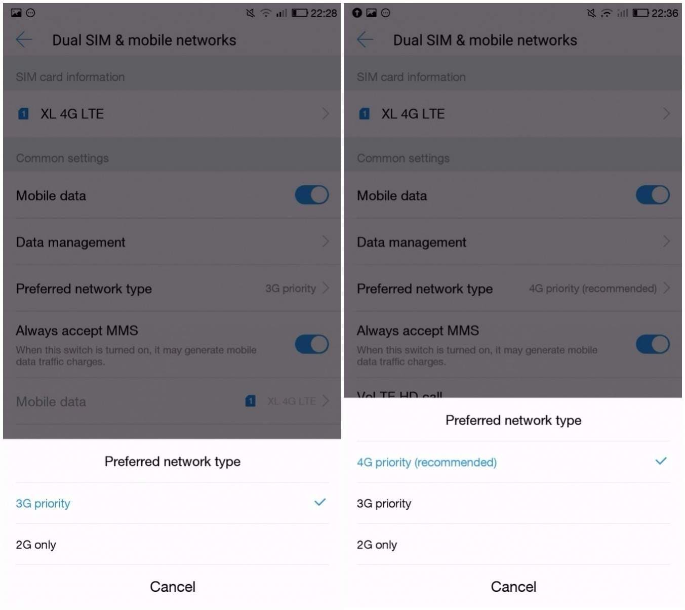 Cara aktifkan 4g Coolpad R116 Cool Dual