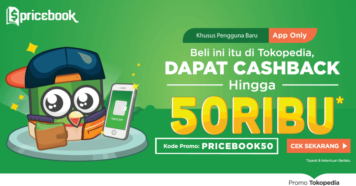 Pricebook Tokopedia Promo