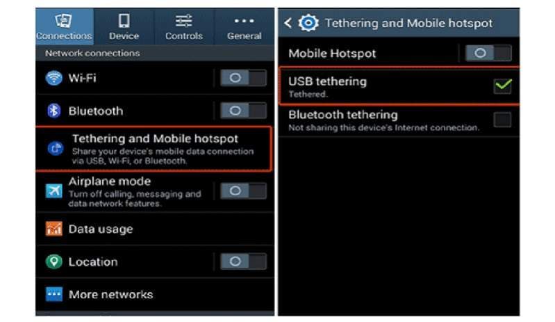 tethering