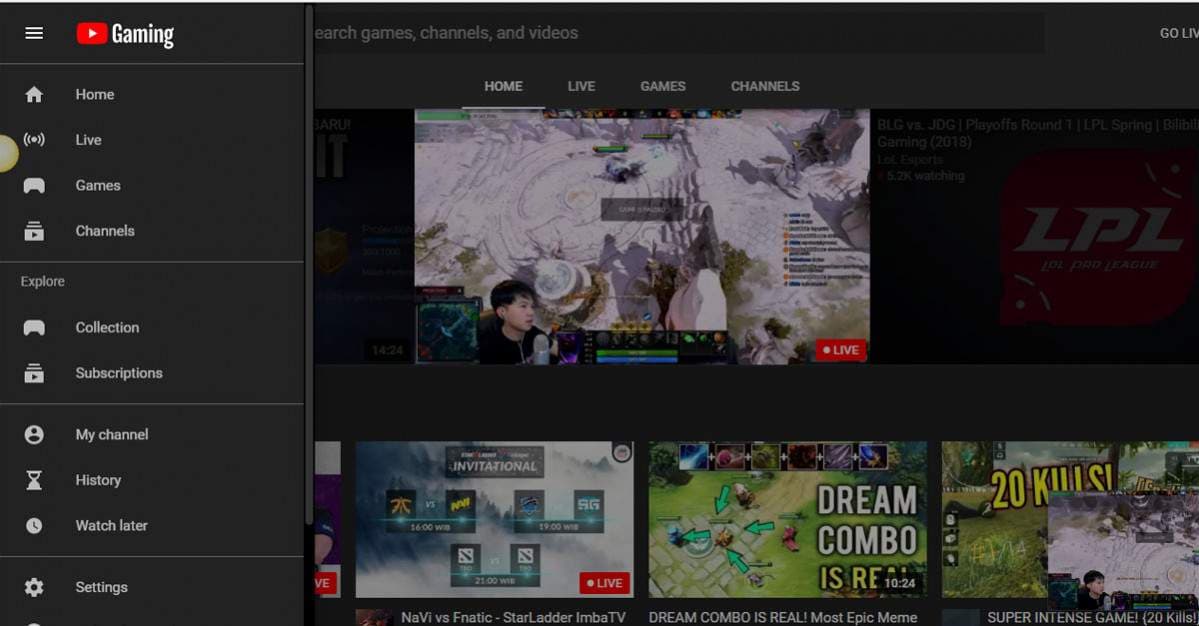 youtube gaming