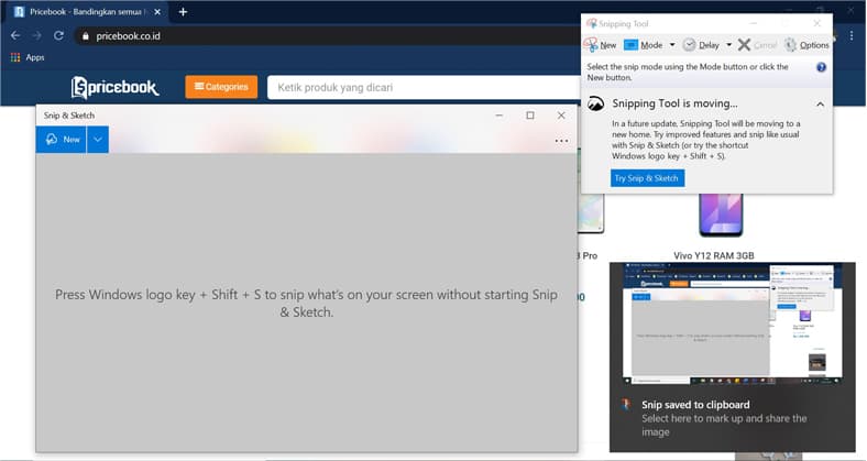 cara screenshot laptop