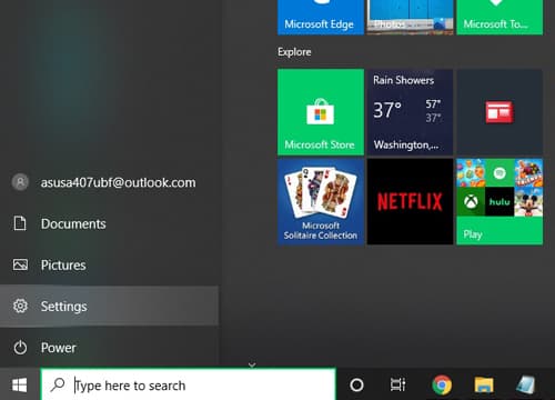 Buka Start Menu