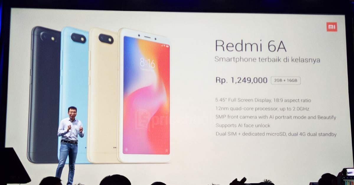 harga xiaomi redmi 6a
