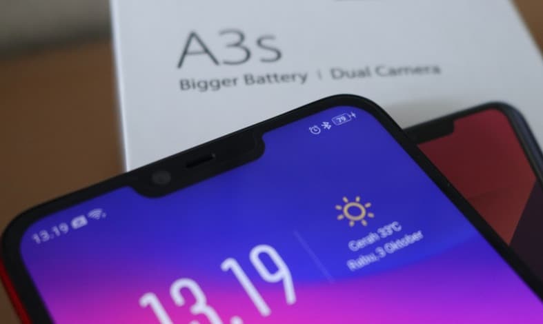review baterai oppo a3s