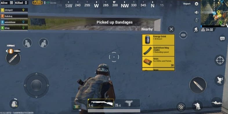 auto pick up pubg mobile