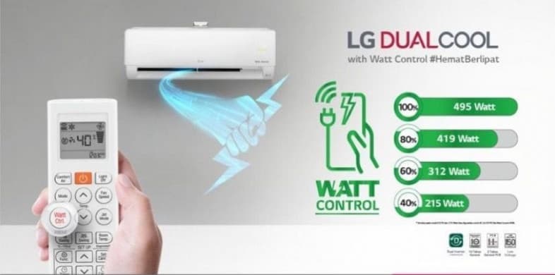 AC LG DUAL COOL with WATT CONTROL