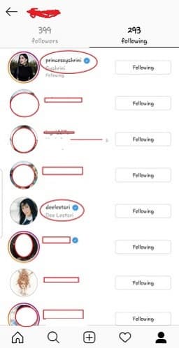 following artis