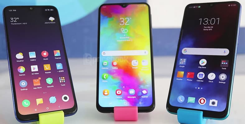 redmi note 7 vs realme 3 vs samsung m20