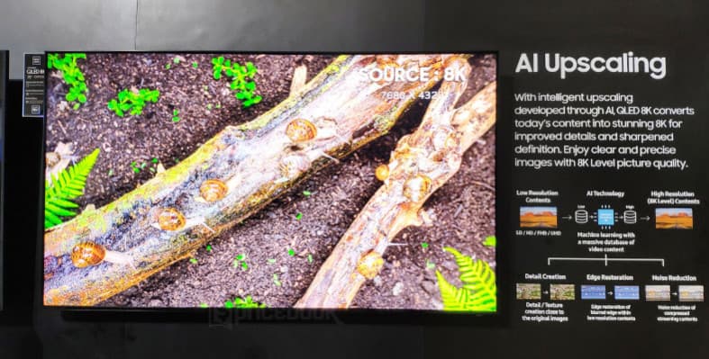 Intelligent AI-based upscaling