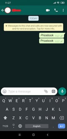 Mengubah Font WhatsApp Teks Miring