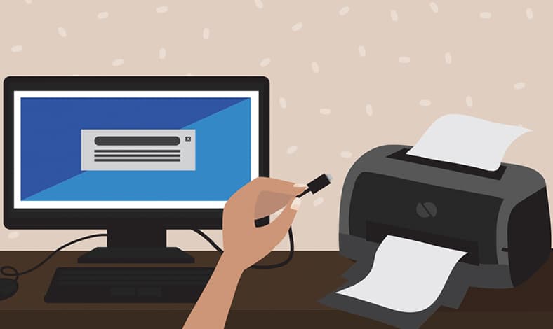 Cara Sharing Printer