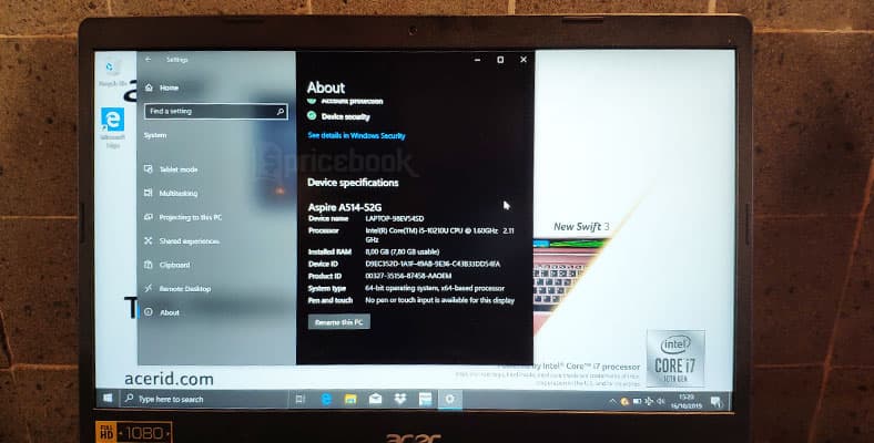 Laptop Tipis Terbaru Acer Aspire 5 (A514-52)