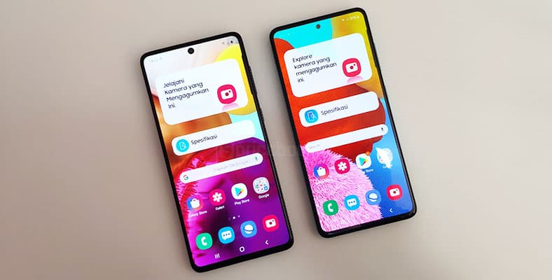 Perbedaan dan Persamaan Samsung Galaxy A51 dan A71