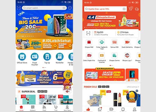 Belanja Melalui Aplikasi Resmi