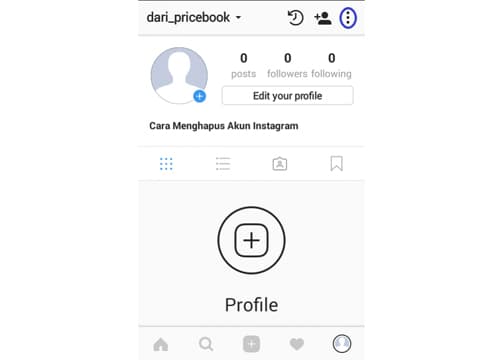 Masuk ke Halaman Profile kamu