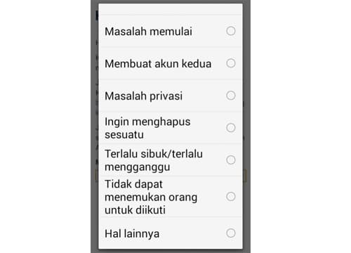 8. Pilih Alasan kamu