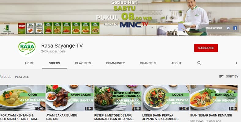 Rasa Sayange TV