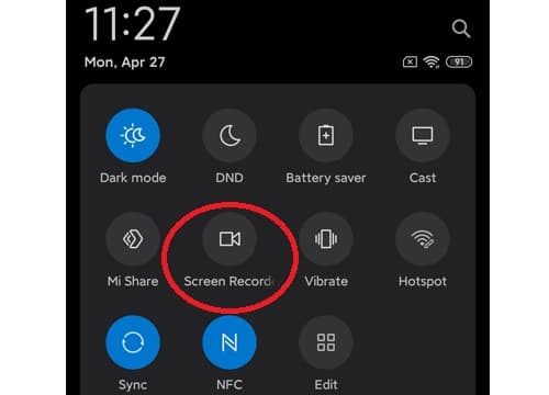 merekam layar hp android