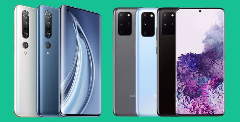 xiaomi mi 10 pro vs samsung s20 plus