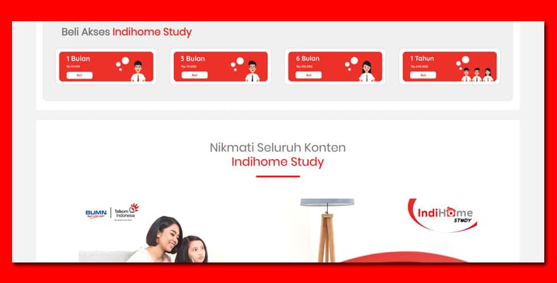 Daftar Paket IndiHome Study
