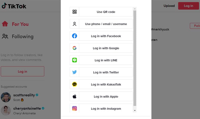 Tiktok Login