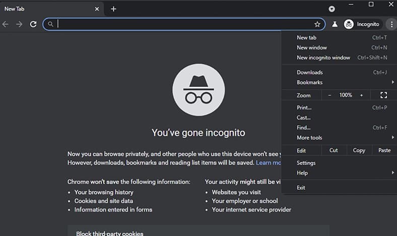 dark google chrome