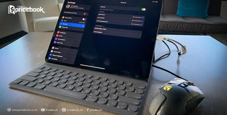 cara menghubungkan mouse ke ipad