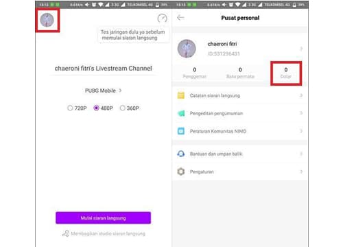 cara daftar di nimo tv