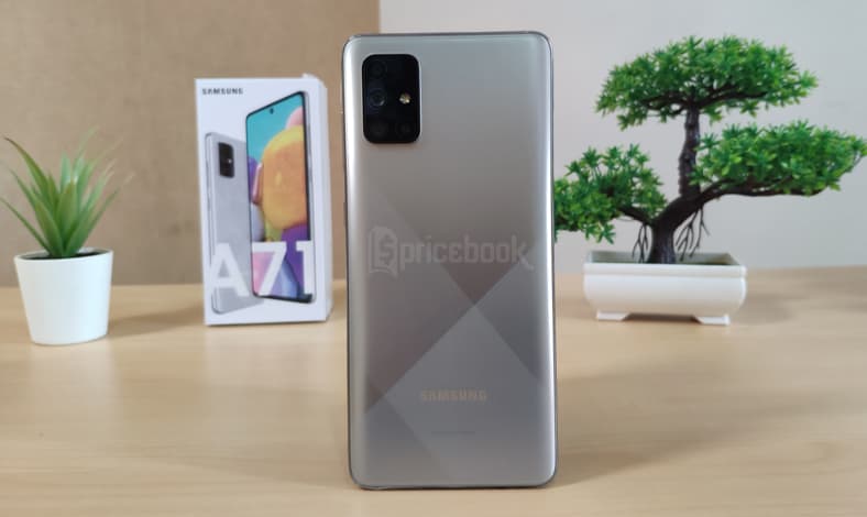 Review Samsung Galaxy A71 Haze Crush Silver