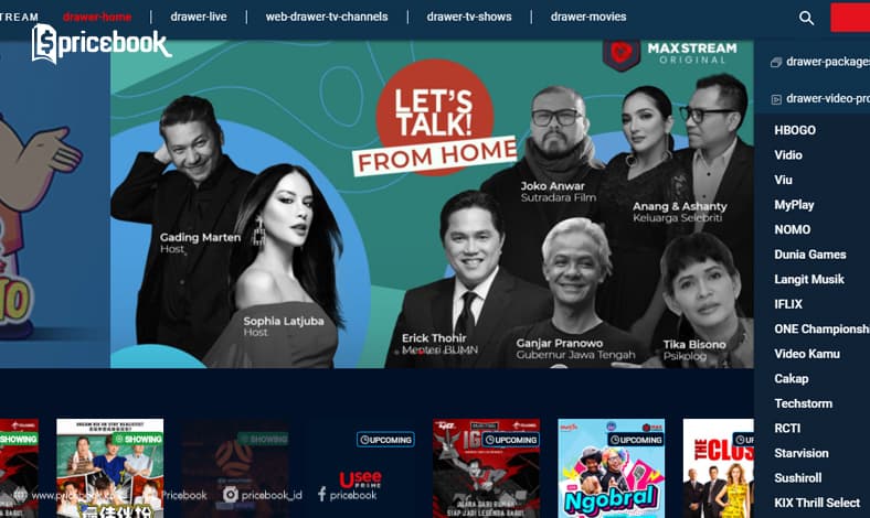 konten baru di maxstream