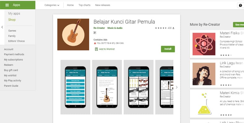 Aplikasi Belajar Gitar