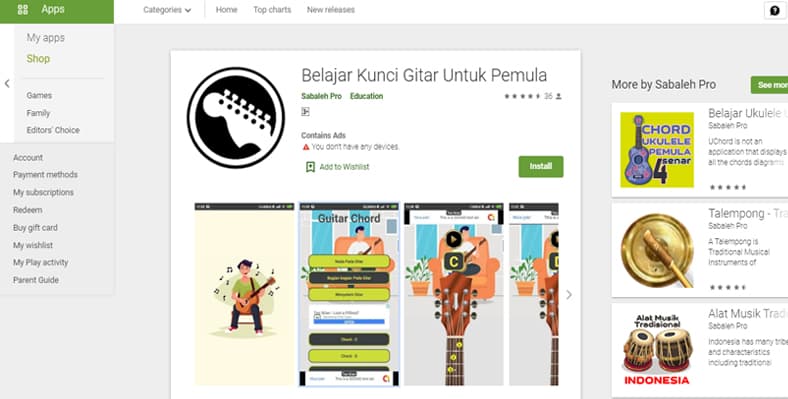 Aplikasi Belajar Gitar