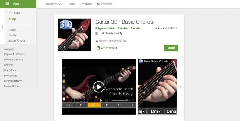 Aplikasi Belajar Gitar
