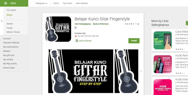 Aplikasi Belajar Gitar