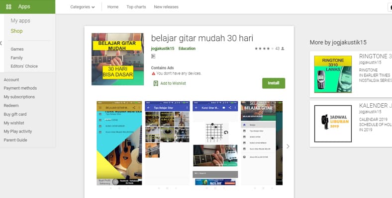 Aplikasi Belajar Gitar