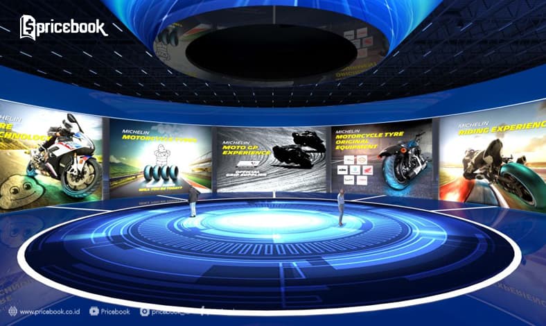 arena virtual pameran ban motor michelin