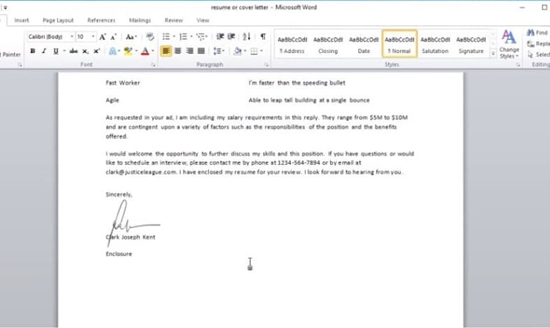 Cara membuat tanda tangan digital di word