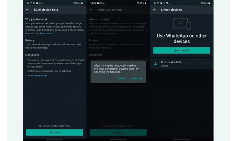 whatsapp Linked devices