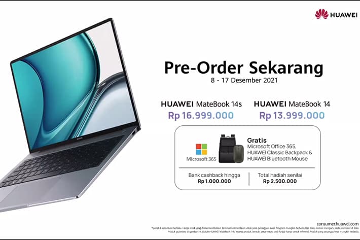 harga Huawei matebook 14s