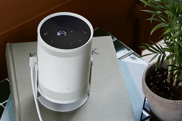 Samsung The Freestyle, Paduan Proyektor Smart Speaker, Ambient Lighting