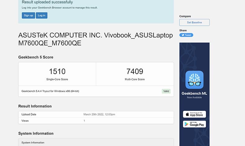 asus vivobook pro 16X M7600