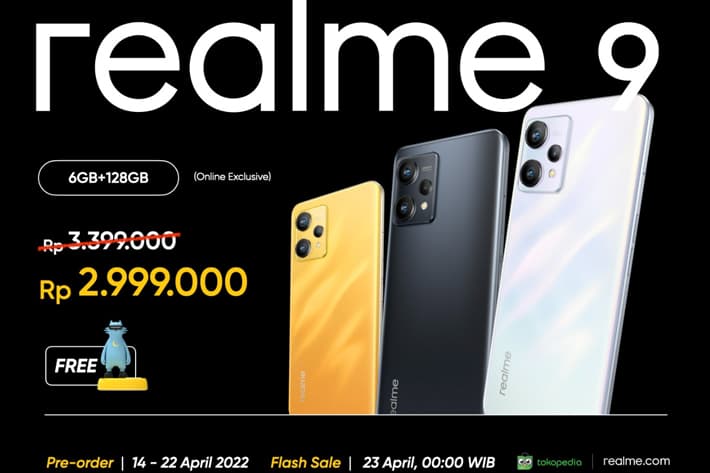 Harga realme 9 4G Mulai 2 Jutaan, Bawa Kamera 108MP