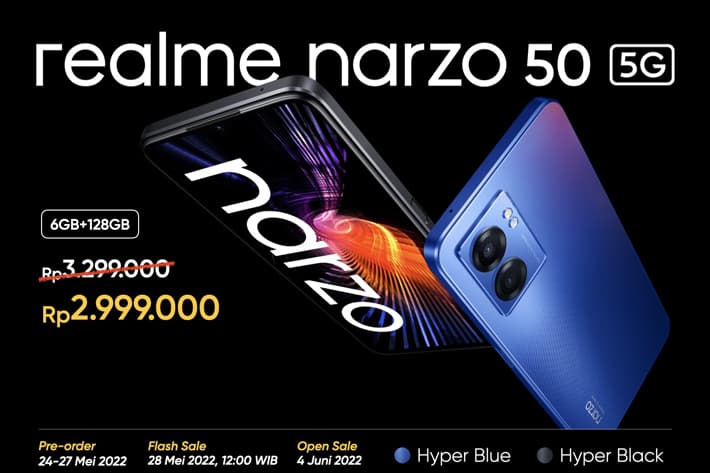 Ini Dia Harga realme narzo 50 5G dan realme 9i di Indonesia!
