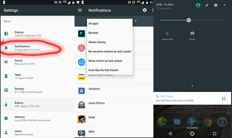 cara hilangkan notifikasi